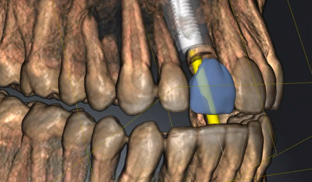 a close up of a man's mouth